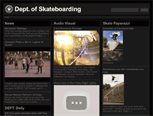 Tablet Screenshot of departmentofskateboarding.com